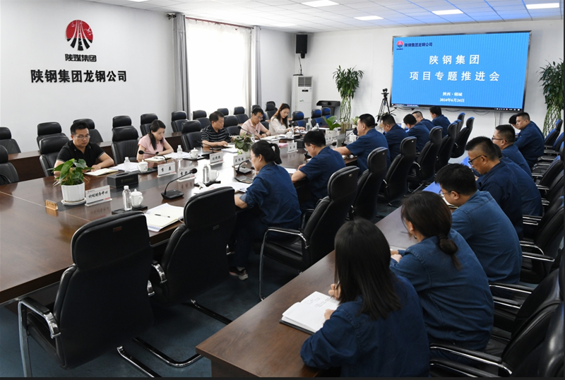 郗九生一行到龙钢公司开展项目专题调研